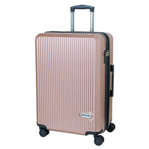 OUTDOOR スーツケース 拡張式Wホイールファスナーキャリー ピンク [TSAロック搭載 /66L(74L) /5泊～1週間] OD-0808-60-PK
