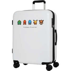 ポケモン ピクセルアート キャリーケース ホワイト [TSAロック搭載 /約59(拡張時約68)L /3泊?5泊] PK-0881-56-WH
