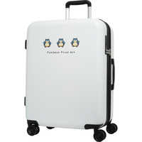 ポケモン　スーツケース ピクセルアート ファスナータイプ 旅行目安日数：5〜6泊 約59L 拡張時約68L TSロック搭載 ［TSAロック搭載］ ホワイト　PK-0894-56-WH ポケモン スーツケース ピクセルアート ファスナータイプ 旅行目安日数