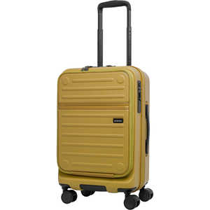 オルティモ スーツケース フロントオープン ハーフオープン ファスナータイプ 旅行日数目安： 2～3泊 約37L ストッパー付き 静音キャスター ［TSAロック搭載］ マスタード OT-0857-50N-MS