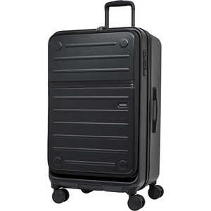 オルティモ スーツケース フロントオープン ハーフオープン ファスナータイプ 旅行日数目安：10日程度 約92L 拡張時103L ストッパー付き 静音キャスター ［TSAロック搭載］ ジェットブラック OT-0857-69N-JBK