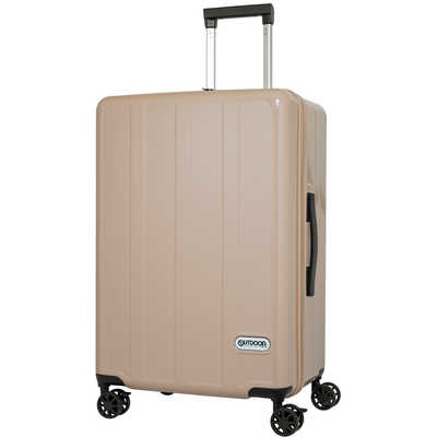 OUTDOOR　スーツケース ファスナータイプ 旅行日数目安： 1週間 71L TSAロック搭載 内装仕切り付き フットストッパー付き 預け入れ無料サイズ ［TSAロック搭載］ ベージュ　OD-0904-60-BE OUTDOOR スーツケース ファスナータイプ 旅行日数目安： 1週間 71L TSA