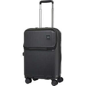 オルティモ スーツケース カパッとオープンキャリー ファスナータイプ フロントオープン 旅行日数目安：2～3泊 約37L ストッパー機能付き 機内持ち込みサイズ [TSAロック搭載] ブラック OT088748NBK