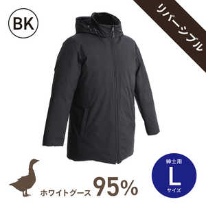 生毛工房 ホワイトグースダウン95%使用ダウンジャケット リバーシブルモデル (男性用/Lサイズ/BK) 生毛工房 ホワイトグースダウン95%使用ダウンジャケット リバーシブルモデル (男性用/Lサイズ/BK)