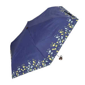 スギハラ 晴雨兼用 折りたたみ傘 50cm プチフルールネイビー W50MINI2 スギハラ 晴雨兼用 折りたたみ傘 50cm プチフルールネイビー W50MINI2