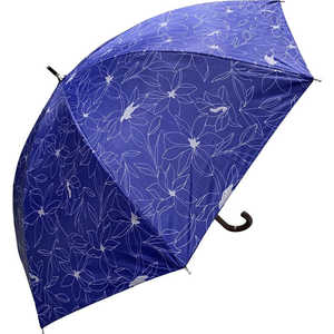 スギハラ 晴雨兼用 手開き式長傘 50cm フローリスネイビー W50SHORT2 スギハラ 晴雨兼用 手開き式長傘 50cm フローリスネイビー W50SHORT2