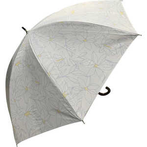 スギハラ 晴雨兼用 手開き式長傘 50cm フローリスオフホワイト W50SHORT2 スギハラ 晴雨兼用 手開き式長傘 50cm フローリスオフホワイト W50SHORT2