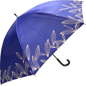 スギハラ 晴雨兼用 手開き式長傘 50cm ハランネイビー W50SHORT2 スギハラ 晴雨兼用 手開き式長傘 50cm ハランネイビー W50SHORT2
