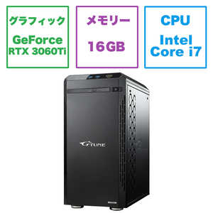 ޥԥ塼 ǥȥåPC GTune Υ˥̵ /intel Core i7 /ꡧ16GB /SSD512GB GTNGM127R36T2