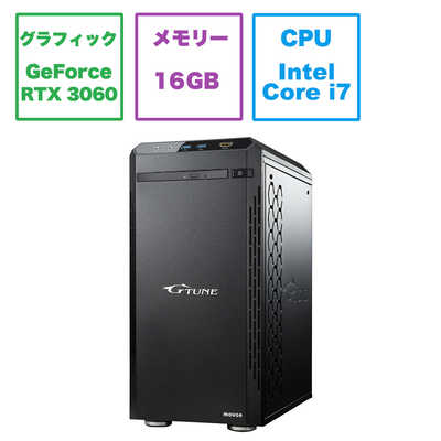 マウスコンピュータ ゲーミングデスクトップパソコン GTune ［モニター 