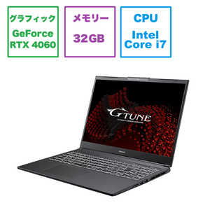 マウスコンピュータ ゲーミングノートパソコン G-Tune  P6I7G60BC25CNHBK3