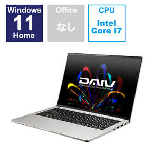 マウスコンピュータ ノートパソコン DAIV [14.0型 /Win11 Home /Core i7 /メモリ：16GB /SSD：500GB] Z4I7U01BC65CNHSR3