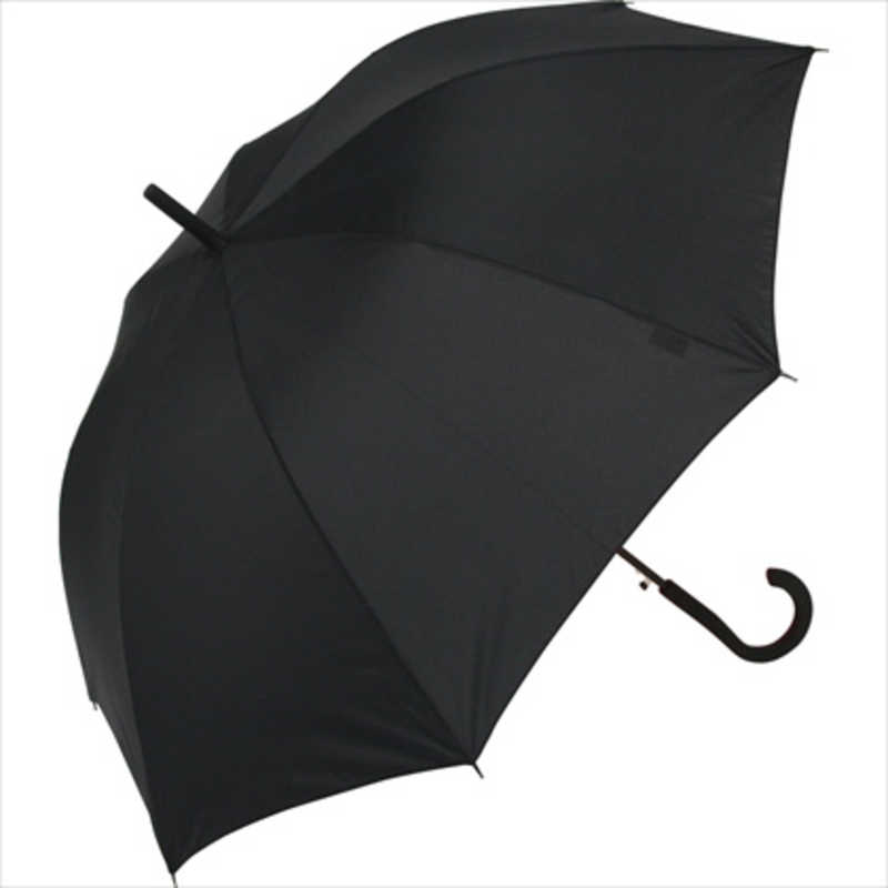 中谷 長傘 お求めやすく価格改定 耐風 激安/新作 Amane muji 無地 AM-7000 BLACK 60cm レディース 晴雨兼用傘
