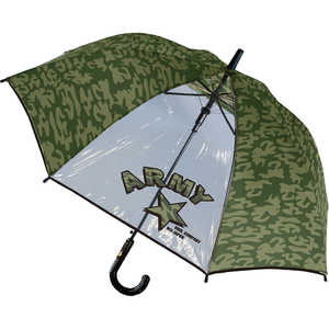 中谷 長傘 SHEIL ARMY SPLASH(アーミースプラッシュ) カーキ 550-012 [雨傘 /子供用 /55cm] 550012