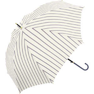 中谷 長傘 Natural Basic ROPE STRIPE(ロープストライプ) オフホワイト 710-012 [晴雨兼用傘 /レディース /60cm] 710012