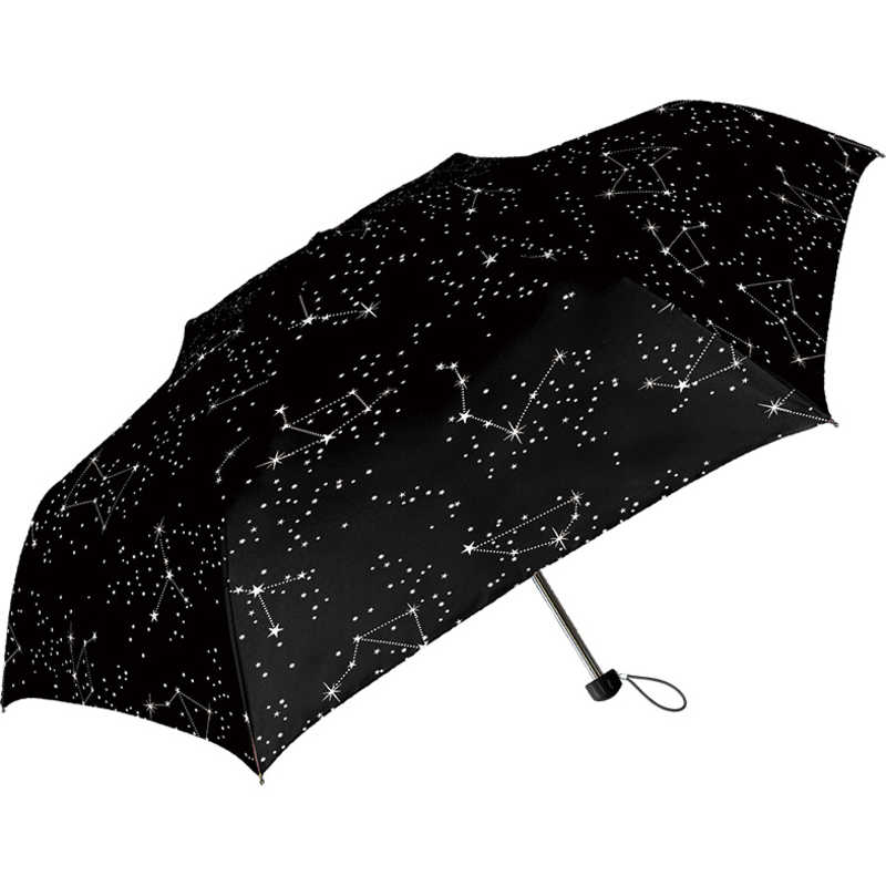中谷 中谷 折りたたみ傘 Natural Basic STARRY NIGHT(スターリーナイト) ブラック 720-010 [雨傘 /レディース /50cm] 720-010 720-010