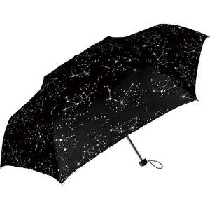 中谷 折りたたみ傘 Natural Basic STARRY NIGHT(スターリーナイト) ブラック 720-010 [雨傘 /レディース /50cm] 720-010