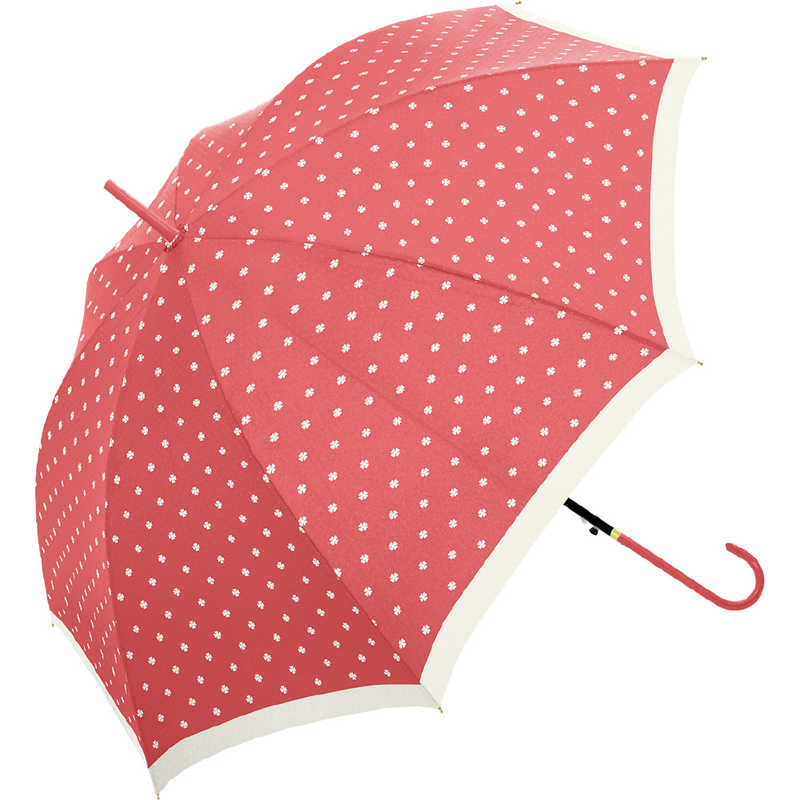 中谷 評価 長傘 Natural Basic DOT CLOVER ドットクローバー 雨傘 710015 [並行輸入品] 58cm 710-015 レッド レディース