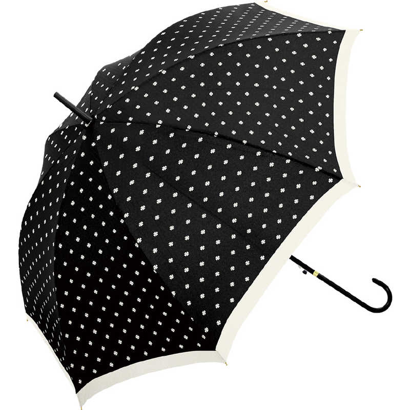 中谷 中谷 長傘 Natural Basic DOT CLOVER(ドットクローバー) ブラック 710-015 [雨傘 /レディース /58cm] 710015 710015