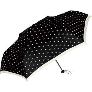 中谷 折りたたみ傘 Natural Basic DOT CLOVER(ドットクローバー) ブラック 720-011 [雨傘 /レディース /50cm] 720-011