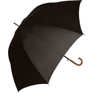 中谷 雨傘 長傘 晴雨兼用 無地 耐風 [晴雨兼用傘 /メンズ /65cm] ブラック 413-006