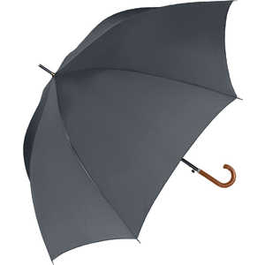 中谷 雨傘 長傘 晴雨兼用 無地 耐風 [晴雨兼用傘 /メンズ /65cm] ダークグレー 413-006