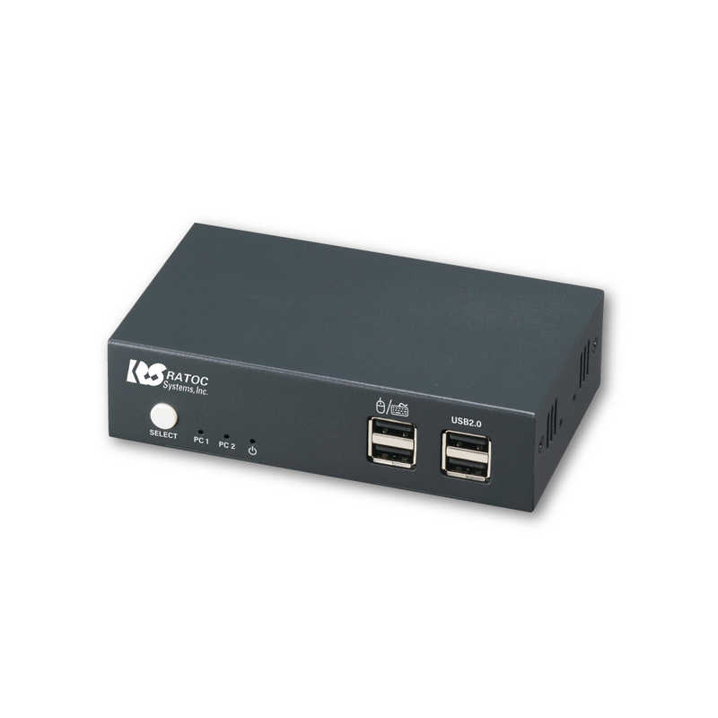 ラトックシステム ラトックシステム デュアルディスプレイ対応 HDMIパソコン切替器 ［2入力 2出力 4K対応 手動］ RS250UH2 RS250UH2