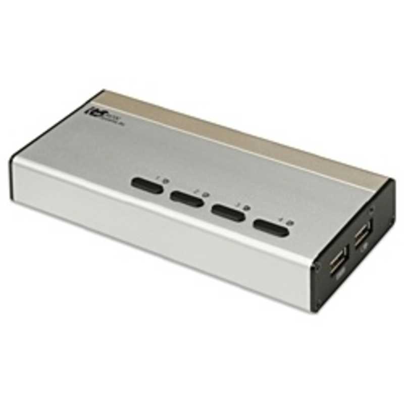 ラトックシステム ラトックシステム USB接続 DVI･Audio対応(PC4台用) パソコン自動切替器 REX‐430UDA REX‐430UDA