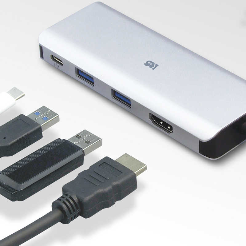 ラトックシステム ラトックシステム USB Type-C マルチアダプター（HDMI・PD・USBハブ） [USB Power Delivery対応] RSUCHDPH RSUCHDPH