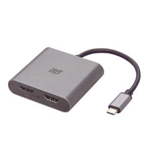 ラトックシステム USB Type-C to デュアルHDMIディスプレイアダプター  RS-UCHD2