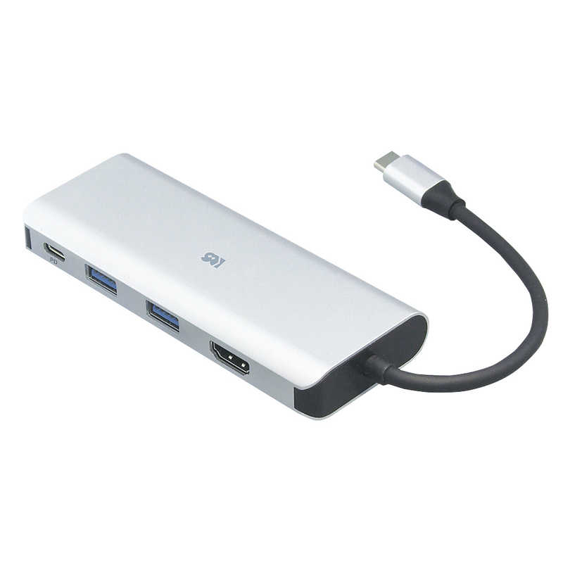 ラトックシステム ラトックシステム USB Type-C マルチアダプター（HDMI・PD・USBハブ）  ［Type-Cオス ／USB Power Delivery対応］ RS-UCHD-PHZ RS-UCHD-PHZ