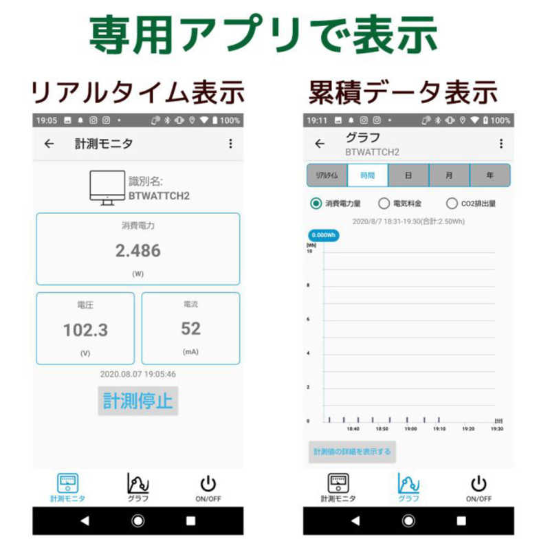 ラトックシステム ラトックシステム Bluetooth ワットチェッカー RS-BTWATTCH2 RS-BTWATTCH2