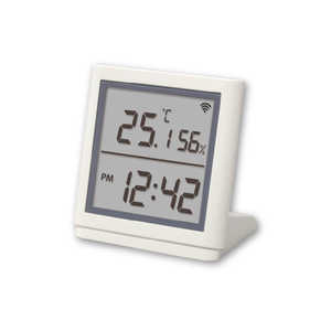 ラトックシステム デジタル時計搭載 スマート温湿度計 RS-BTTHM1