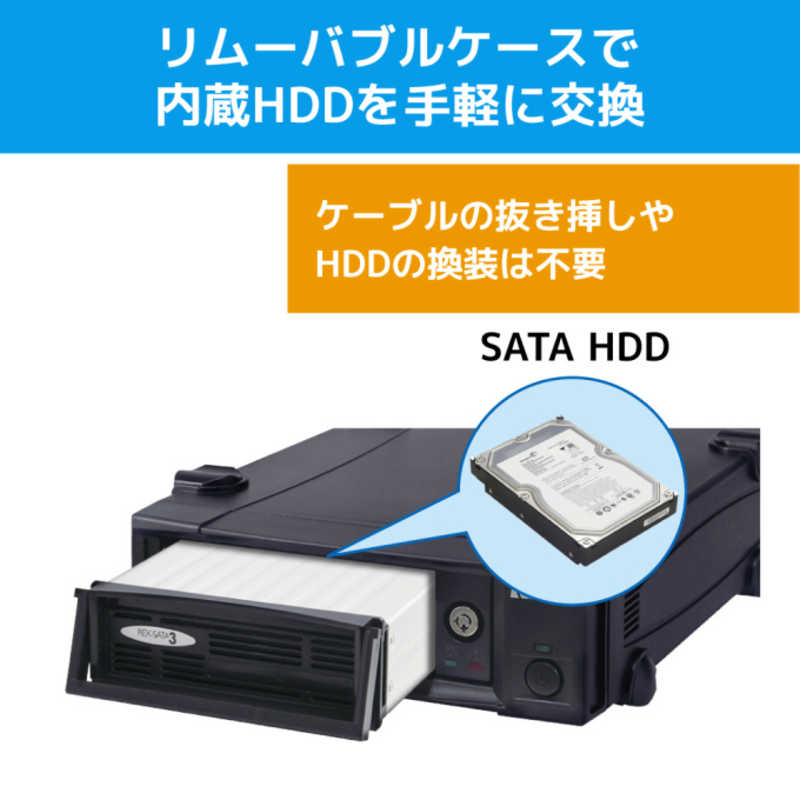 ラトックシステム USB3.0 リムーバブルケース （外付け1ベイ） ［3.5インチ＆2.5インチ対応 ／SATA ／1台］ SA3DK1U3Z  の通販 | カテゴリ：パソコン・周辺機器・プリンター | ラトックシステム 家電通販のコジマネット - 全品代引き手数料無料
