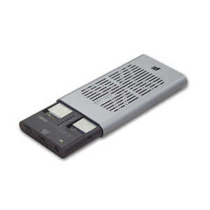 ラトックシステム USB3.2 Gen2x2 M.2 SSDケース(クローン機能搭載・NVMe 2台用) ［M.2対応 /NVMe /2台］ RSECM2U32C