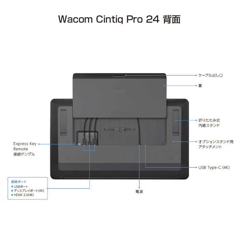 WACOM WACOM 液タブ(液晶ペンタブレット) Cintiq Pro 24 [23.6型] DTH-2420/K0 DTH-2420/K0