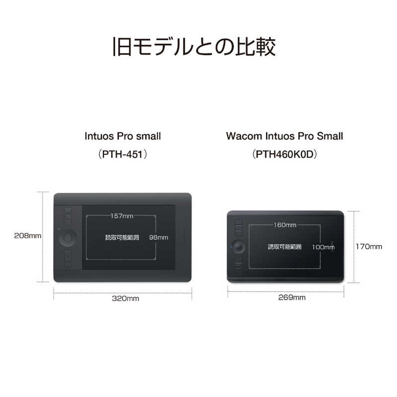 WACOM WACOM ペンタブレット Wacom Intuos Pro Small PTH460K0D ブラック PTH460K0D ブラック