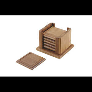 カンダ 竹 茶托角型 6Pセット 468200