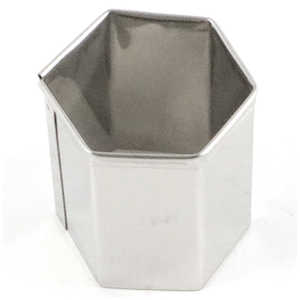 カンダ たかもりの18-8パテ抜 亀甲 No.4 38mm 082051