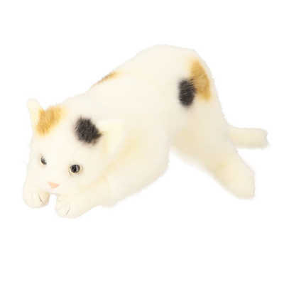童心 リアルキャット Lサイズ ぬいぐるみ ミケネコ REALCATL の通販