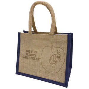 アイプランニング キャラクター ジュートマイバッグ S トートバッグ はらぺこあおむしブルー JUTEBAGS アイプランニング キャラクター ジュートマイバッグ S トートバッグ はらぺこあおむしブルー JUTEBAGS