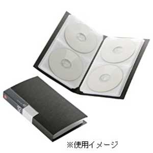BUFFALO DVD/CD対応 ファイルケース ブックタイプ 48枚収納 ブラック BSCD01F48BK
