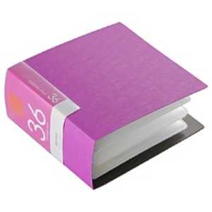 BUFFALO CD/DVDファイル 36枚収納 ピンク BSCD01F36PK