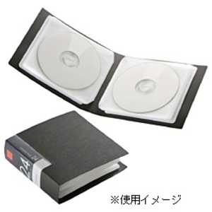 BUFFALO CD/DVDファイル 24枚収納 ブラック BSCD01F24BK BUFFALO CD/DVDファイル 24枚収納 ブラック BSCD01F24BK