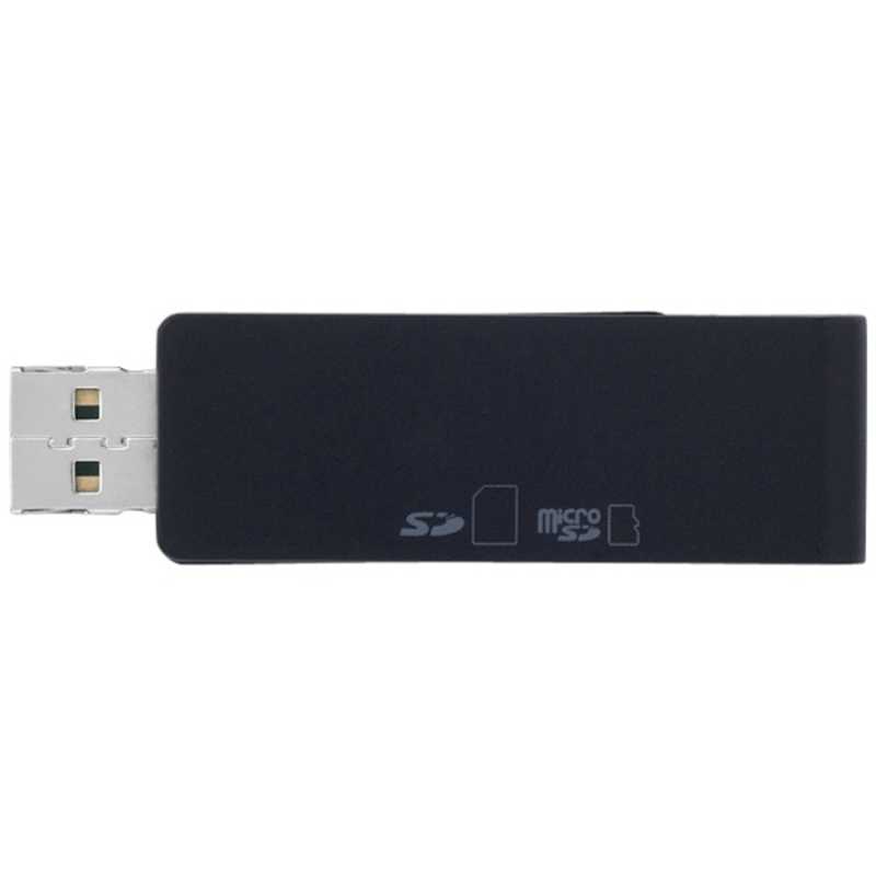 BUFFALO BUFFALO カードリーダー・ライター microSD/SDカード専用 ブラック (USB2.0) BSCRD05U2BK BSCRD05U2BK