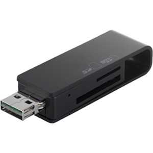 BUFFALO カードリーダー・ライター microSD/SDカード専用 ブラック (USB2.0) BSCRD05U2BK