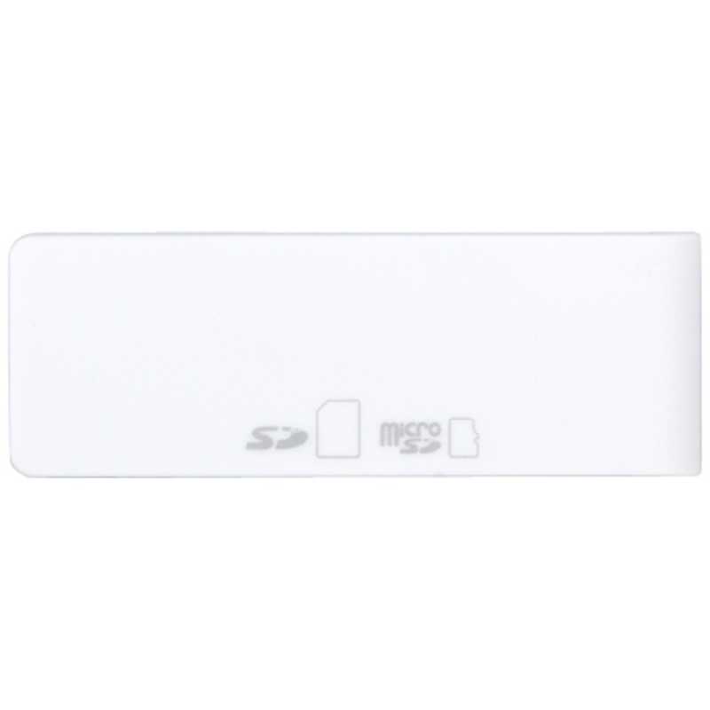 BUFFALO BUFFALO カードリーダー・ライター microSD/SDカード専用 ホワイト (USB2.0) BSCRD05U2WH BSCRD05U2WH
