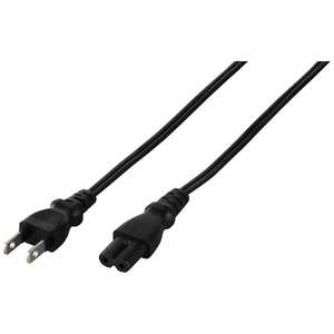 BUFFALO 電源ケーブル 2ピンソケット(メス)⇔2ピンプラグ(オス) 2.0m ブラック BSACC0520BKA BUFFALO 電源ケーブル 2ピンソケット(メス)⇔2ピンプラグ(オス) 2.0m ブラック BSACC0520BKA