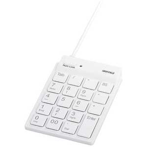 BUFFALO USBスリムテンキーボード Tabキー付き BSTK11シリーズ (ホワイト) BSTK11WH BUFFALO USBスリムテンキーボード Tabキー付き BSTK11シリーズ (ホワイト) BSTK11WH