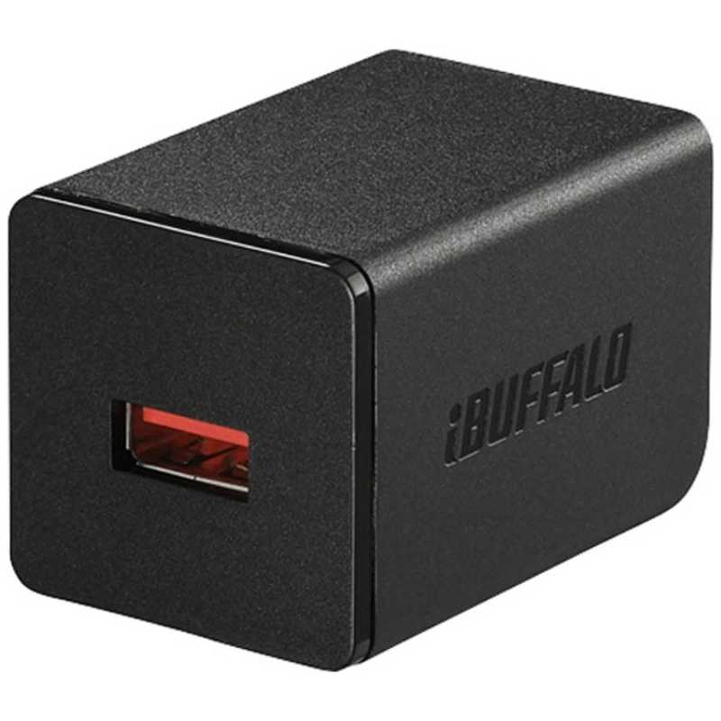 BUFFALO BUFFALO タブレット/スマートフォン対応[USB給電] AC - USB充電器 2.4A (ブラック) BSMPA2402P1BK BSMPA2402P1BK